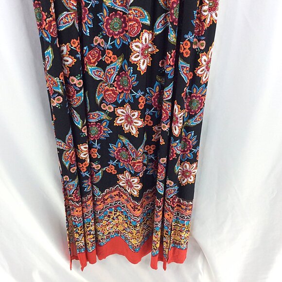 Enfocus Studio Women' Plus Size Maxi Dress 20W Peasant Floral Aztec Off Shoulder - Picture 7 of 10